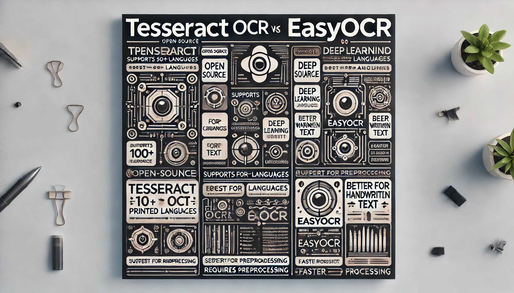 Tesseract OCR vs EasyOCR